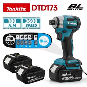 Makita DTD173 3600RPM 무선 임팩트 드라이버 180Nm 브러시리스 모터 전기 드릴 Makita 18V 배터리 용 목재/볼트/T 모드