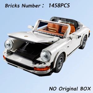1458PCS 입자 기술 빌딩 블록 세트 2in1 레이스 클래식 모델 레트로 로드스터 장난감 성인 소년 조립 모델 선물