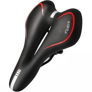 자전거 안장 실리콘 쿠션 사이클링 시트 PU 가죽 표면 실리카 충전 젤 TimeTrial 편안한 충격 방지 자전거 안장