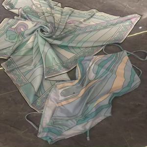 패션 디자인 여성 스카프 수영복 이탈리아 섹시한 머리띠 비키니 세트 디자이너 브랜드 비치 수영복