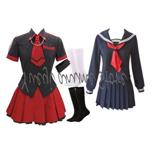 맞춤형-애니메이션 코스프레 Kisaragi Saya cos 여성 드레스 유니폼 선원 복장 할로윈 스커트 정장 카니발