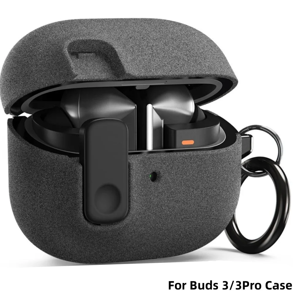 Samsung Galaxy Buds 3 & Buds 3Pro 케이스 용 안전 잠금 장치 Samsung Galaxy Buds 3Pro 이어폰 액세서리 용 새 회색 보호 커버