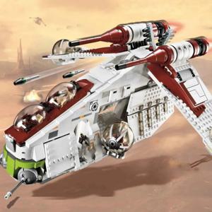 MINISO 디즈니 1175Pcs 응시 습기 공화국 Gunship amp Wars 빌딩 블록 75021 어린이를위한 벽돌 장난감 호환 05041