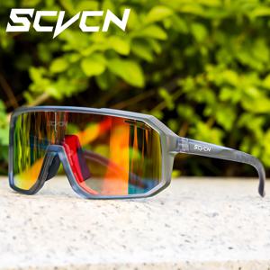 SCVCN 사이클링 선글라스 남자 MTB 도로 운전 자전거 안경 야외 스포츠 여성 자전거 사이클링 UV400 보호 안경 새로운