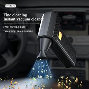 폭력적인 팬 400000RPM 강력한 에어 블로워 터보 팬 LED 디스플레이 및 조명 먼지 청소기 6단 속도 브러시리스 터보 제트 블로워，송풍기