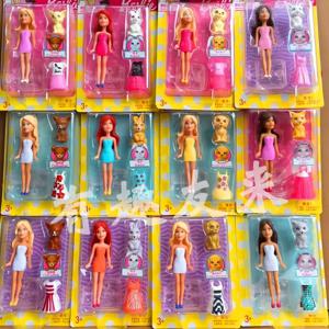 정통 Mattel 미니 바비 인형 귀여운 애완 동물 조디악 드림 시리즈 소녀 공주 의상 놀이 장난감 DVT52 Collectible Figures