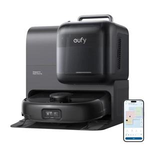 100% 최고의 거래 판매 새로운 eufy E28 옴니 로봇 진공 및 걸레 콤보, 하이드로젯 시스템, 카펫용 휴대용 딥 클리너 포함, 20,000Pa