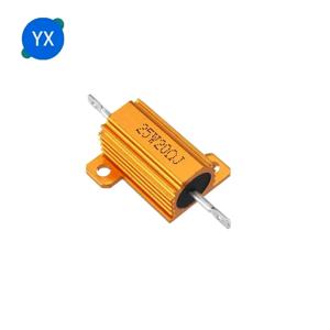 RX24 25W 알루미늄 전원 금속 쉘 케이스 권선 저항기 0.01 ~ 30K 1 2 3 5 6 8 10 20 100 150 200 300 500 1K 10K ohm