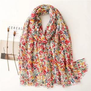 새로운 패션 백만 폴카 꽃 프린지 Viscose 목도리 스카프 레이디 고품질 랩 머리띠 Bufandas 이슬람 Hijab Sjaal 180*90Cm