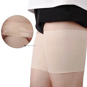 2Pcs 슬림 밴드 안티 Chafing 허벅지 밴드 다리 따뜻하게 여성 실리콘 안티 슬립 허벅지 다리 밴드 여름 레이스 안티 마찰 허벅지