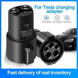 Type1 J1772 용 전기 자동차 충전 어댑터-EV 충전기 커넥터 용 Teslas 모델 X Y 3 S EVSE 변환 건 소켓