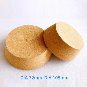 2 개/몫 실험실 상단 직경 72mm-105mm 나무 큰 코르크 보온병 병 마개 에센셜 오일 푸딩 유리 병 뚜껑