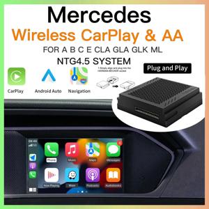 메르세데스 벤츠 A B C E CLA GLA GLK ML 스프린터 NTG 4.5 Becker 모듈 Apple Carplay Navigation에 적합한 무선 안드로이드 자동