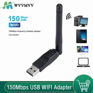 PC 윈도우용 무선 네트워크 카드, 150Mbps 와이파이 어댑터, MT7601 USB 와이파이 어댑터, LAN 와이파이 리시버 동글 안테나, 802.11 B/g/n