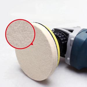 연마 패드 양모 펠트 연마 패드 75mm 100mm 125mm 150mm 180mm 유리 용 휠 스테인레스 스틸 폴란드어 수리 스크래치