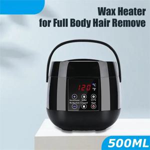전문 제모를위한 500ML 왁스 따뜻한 디지털 왁스 히터 왁싱 콩 가열 기계 제모 제 모기 왁스 용융 냄비