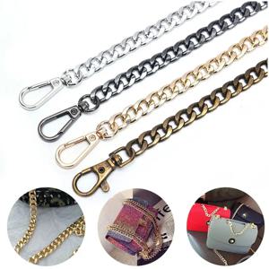 120cm 금속 알루미늄 가방 체인 교체 부품 손으로 짠 어깨 핸드백에 대한 액세서리 DIY 수제 분리형 스트랩