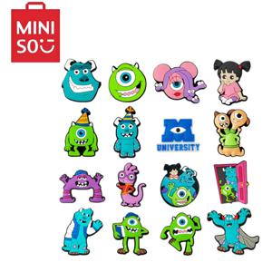 Miniso 1-16 미니 몬스터 대학 제임스 PVC 신발 광대 네일 홀 슬리퍼 장식 샌들 신발 액세서리