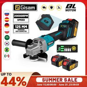 125mm 7 기어 브러시리스 앵글 그라인더 연마 커팅 머신 Makita 18V 배터리 핀용 전기 앵글 그라인더 전동 공구