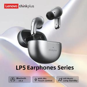 레노버 LP5 TWS 블루투스 이어폰, 9D 스테레오 하이파이 스포츠 방수 무선 이어버드, 아이폰 13 샤오미 블루투스 헤드폰