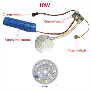 C3.7V 광원 LED 조명 패널 디밍 컨트롤러 원격 제어 ON/OFF 터치 스위치 충전 유형으로 듀얼 색상 변경