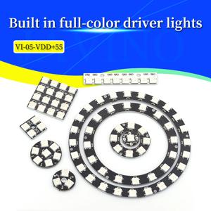 Arduino Diy용 통합 드라이버, 5050 RGB LED 링 램프 조명, 5V, 1 비트, 3, 4 비트, 7, 8 비트, 9, 12 비트, 16 비트, 24 비트, 32 비트, 64 비트, WS2812