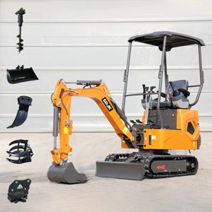 다기능 미니 굴삭기 1 톤 1.2 톤 EPA Kubota 엔진 홈 새로운 크롤러 파는 중국 미니 소형 굴삭기 기계