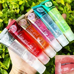 6Pcs 프루티 풍미 워터리 글로시 립 글로스 세트 클리어 립 젤 하이 드레이팅 모이스춰 라이징 립 글로스 여성 립 메이크업 도매