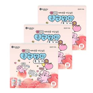 맥널티 김토끼 비타민 곤약젤리 복숭아 130g 20+10개입 + 키링증정