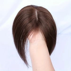 스위스 레이스 여성을위한 실제 인간의 머리카락 토퍼 가짜 앞머리의 무료 이별 클립 소녀 공주를위한 프린지 헤어 피스