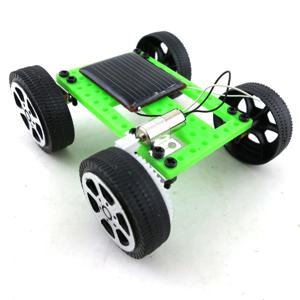 1pcs DIY 태양 에너지 장난감 자동차 크리 에이 티브 과학 물리적 Gizmo 조립 키트 어린이 퍼즐 학습 장난감 자동차