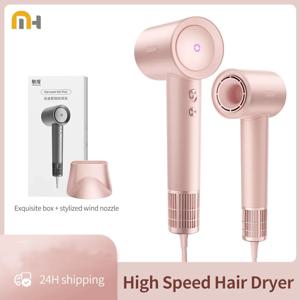 고속 전기 헤어 드라이어 Machine1600W 조절 가능한 온도 전문 저소음 빠른 건조 음이온 헤어 케어 블로우 건조기