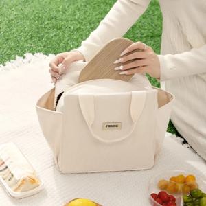 이 도시락 가방, 보온 도시락, 재사용 가능한 누수 방지 대형 냉장 핸드백은 남성과 여성 모두에게 적합합니다. IA-DH