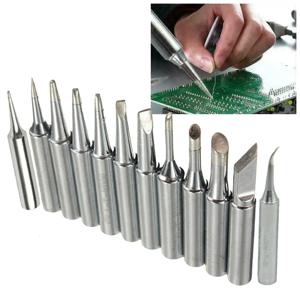 12PCS 33mm 구리 납땜 인두 팁 세트 900M-T 용접 스테이션 도구 I B C D K 936 937 938 969 8586 852D 납땜 스테이션