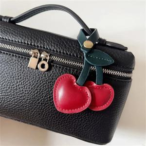 키 체인 체리 펜던트 첼시 크리 에이 티브 가방 여성 Schoolbag 사랑 가죽 가방 매력 액세서리 빈티지 다목적 가방 키 체인