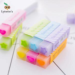 Lytwtw의 2B 어린이를위한 귀여운 캔디 소프트 지우개 고무 카와이 편지지 학교 사무용품 Creative Easy Clean Funny