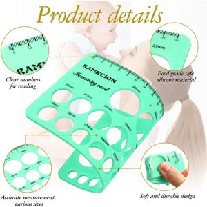 Soft Silicone Nipple Ruler Durable Skin-friendly Breast Flange Measuring Safe Breast-feeding Breast Pump Measure Mother