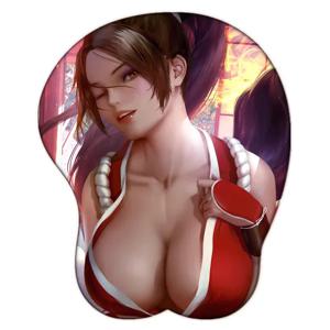 창의적인 3D 실리콘 가슴 애니메이션 섹시한 가슴 손 마우스 패드 귀여운 엉덩이 오빠 드로잉 맞춤 제작 가능 게이머 손목 NM11