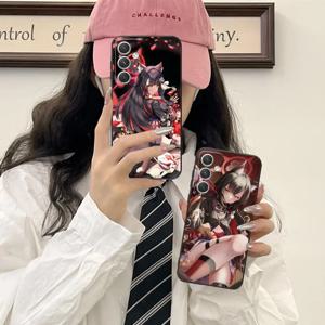 블루 아카이브 코사카 와카모 삼성 갤럭시 S25 S24 S23 S22 S21 S20 노트20 플러스 FE 울트라 컬러 프린팅 예쁜 폰 케이스