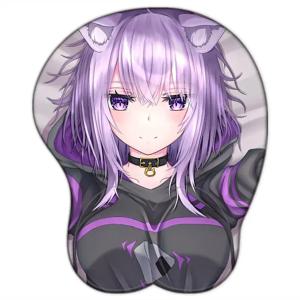 Hololive 섹시한 Oppai 마우스 패드 Nekomata Oku 귀여운 가슴 마우스 패드 실리카 젤 손목 받침대 Anime 3D Gamer