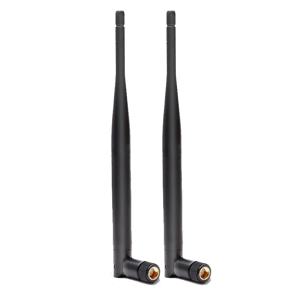 2 개/몫 2.4G Wifi 블루투스 안테나, 고이득 접이식 플라스틱 막대 공중 SMA 핀/구멍, 빠르고 편리한 플러그 앤 플레이