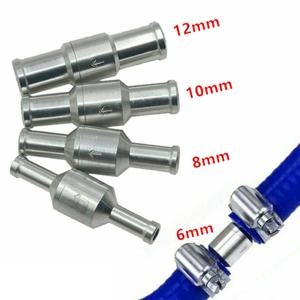 1pcs 비 반환 밸브 인라인 웨이 체크 밸브 자동차 용 알루미늄 연료 물 가스 공기 진공 0.2bar 6mm/8mm/10mm/12mm