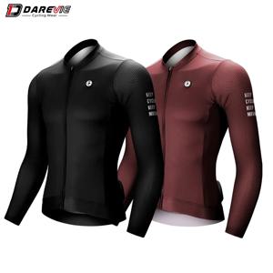 DAREVIE 남성용 통기성 긴 소매 사이클링 저지, 2024 여름 사이클링 의류, MTB 도로 자외선 차단 사이클링 셔츠