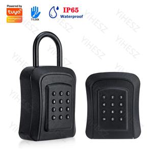 Tuya TTLock APP 키 박스 야외 IP65 방수 스마트 암호 도난 방지 상자 안전 보안 지능형 금속 스마트 벽 마운트