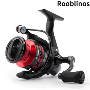 Rooblinos HT 바닷물 민물 금속 스풀 용 스피닝 낚시 릴 왼쪽/오른쪽 교환 가능한 송어 잉어 낚시 태클