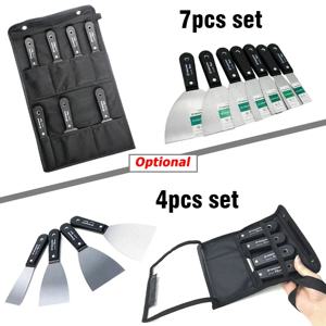 4/7pcs 퍼티 나이프 세트 가방 퍼티 나이프 페인팅 퍼티 나이프 스크레이퍼 블레이드 퍼티 나이프 도구 가방 1 