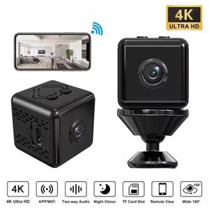 미니 WIFI 카메라 4K 풀 HD 홈 보안 캠코더 나이트 비전 마이크로 캠 모션 감지 비디오 원격 모니터