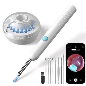 WiFi 비주얼 귀경 4.2mm 1080P 카메라 (이어 스푼 베이스 포함) iOS/안드로이드용 귀 청소 검이경 내시경 카메라 (건강 관리용)