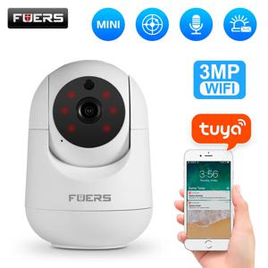 Fuers 5MP IP 카메라 Tuya 스마트 홈 실내 WiFi 무선 감시 카메라 자동 추적 CCTV 보안 아기 애완 동물 모니터