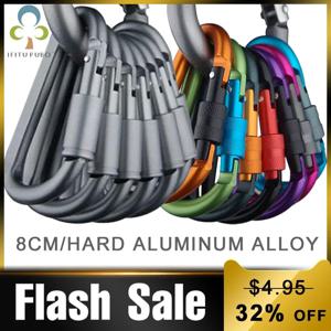 4Pcs Carabiner 여행 키트 캠핑 장비 합금 알루미늄 생존 장비 캠프 등산 후크 야외 Carabiner GYH
